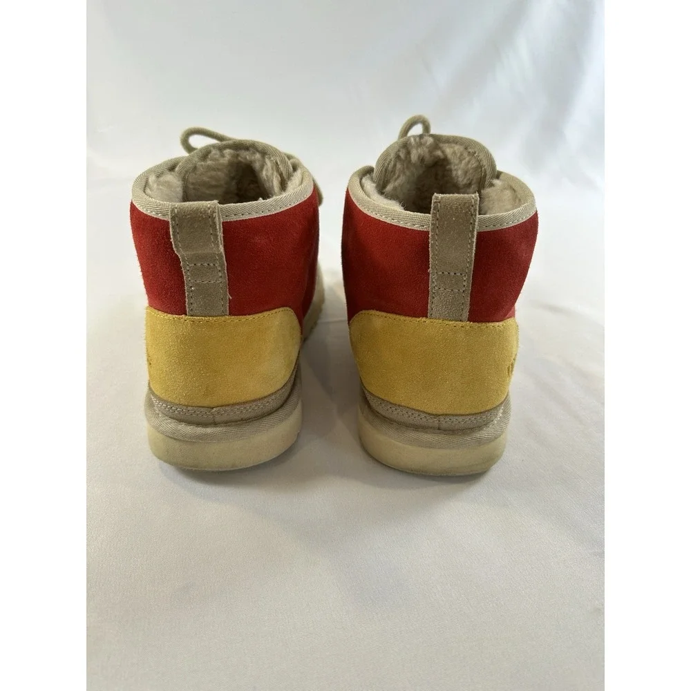 UGG Neumel Mashup Boots Men Sz 10 Brown Red Suede Chukka Ankle KC Chiefs